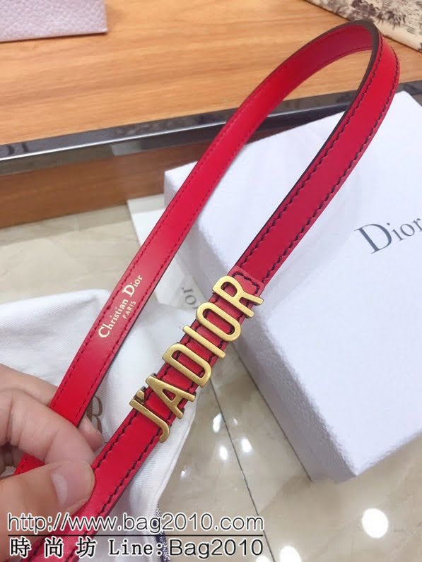 Dior女士腰帶 迪奧經典復古小字母牛皮腰帶  jjp1221